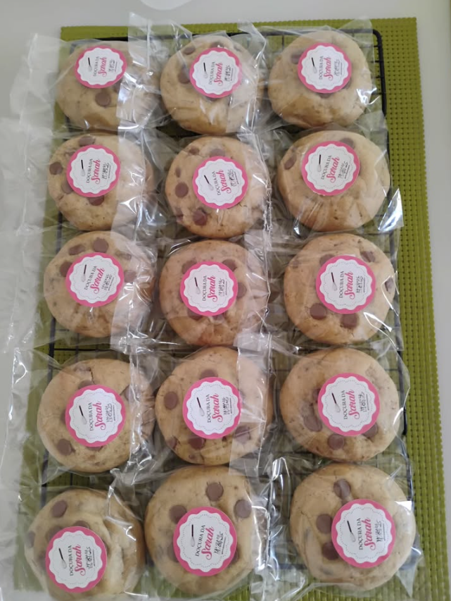 Cookies embalados individualmente