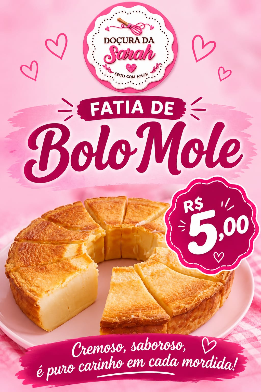 Oferta de bolo mole